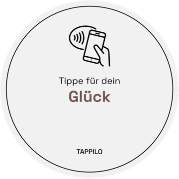 Weißer NFC Chip